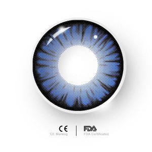 Coloredeye Miracle Times Deep Blue Prescription Cosplay Colored Contact Lenses