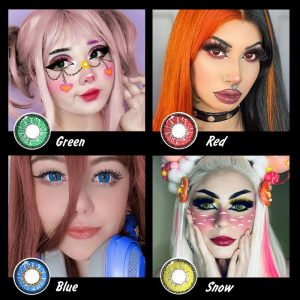 Coloredeye Red Prescription Cosplay Colored Contact Lenses