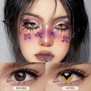 Coloredeye Bat Yellow Cosplay Colored Contact Lenses