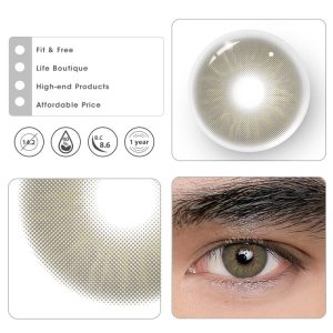 Coloredeye Eros Grey Prescription Men Colored Contact Lenses