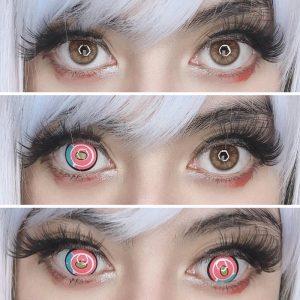 Coloredeye Blind Titan Pink Cosplay Colored Contact Lenses
