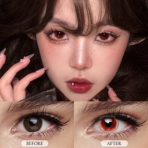 Coloredeye Blood Eclipse Red Cosplay Colored Contact Lenses丨1 Day