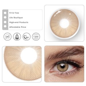 Coloredeye Iceberg Brown Prescription Colored Contact Lenses