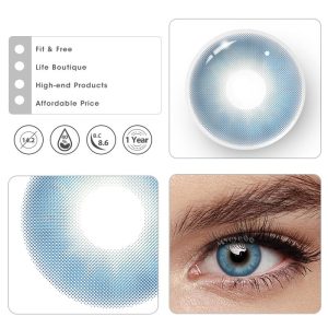 Coloredeye Breeze Blue Prescription Colored Contact Lenses
