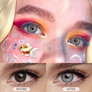 Coloredeye Kranya Grey Prescription Cosplay Colored Contact Lenses