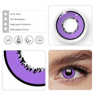 Coloredeye Elements Violet Prescription Cosplay Colored Contact Lenses