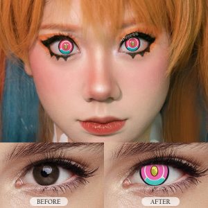 Coloredeye Blind Titan Pink Cosplay Colored Contact Lenses