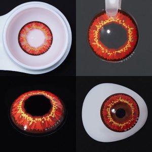 Coloredeye Sunflower Red Brown Prescription Cosplay Colored Contact Lenses