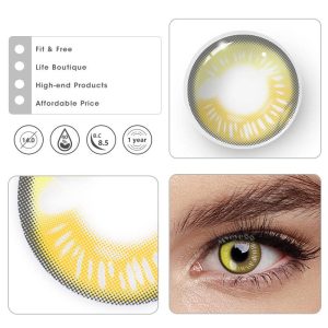 Coloredeye Anime Yellow Prescription Cosplay Colored Contact Lenses