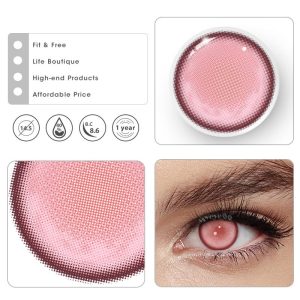 Coloredeye Kaname Madoka Pink Prescription Cosplay Colored Contact Lenses