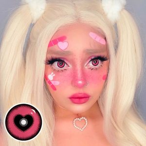 Coloredeye Pink Eyes Prescription Cosplay Colored Contact Lenses