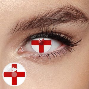 Coloredeye Blind Red Cross Cosplay Colored Contact Lenses