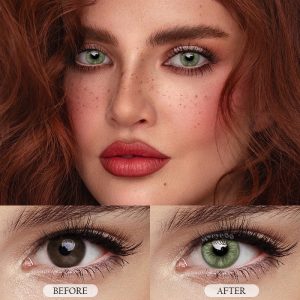 Coloredeye Unspoken Mirage Olive Green Prescription Colored Contact Lenses