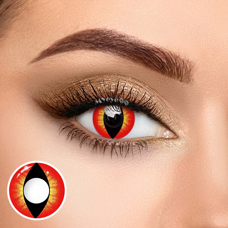 Coloredeye Cat Eye Reddish Brown Cosplay Colored Contact Lenses