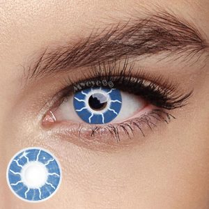 Coloredeye Flash Blue Prescription Cosplay Colored Contact Lenses