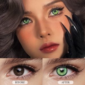 Coloredeye Cyber Green Prescription Cosplay Colored Contact Lenses
