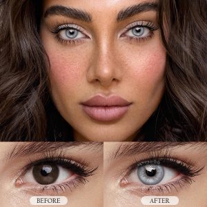 Coloredeye Neo Sunflower Grey Prescription Colored Contact Lenses