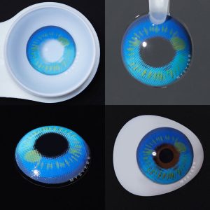 Coloredeye Anime Tear Blue Prescription Cosplay Colored Contact Lenses