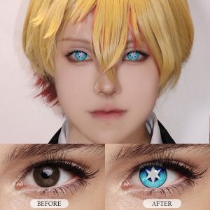 Coloredeye Blind Aqua Hoshino Blue Cosplay Colored Contact Lenses