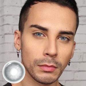 Coloredeye Unspoken Mirage Grey Prescription Men Colored Contact Lenses