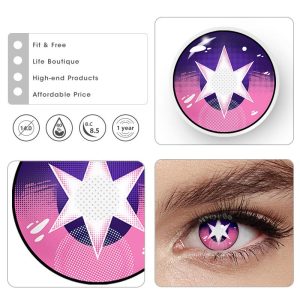 Coloredeye Blind Ruby Hoshino Purple Cosplay Colored Contact Lenses