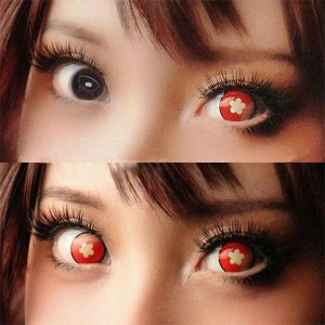 Coloredeye Blind Hutao Red Cosplay Colored Contact Lenses
