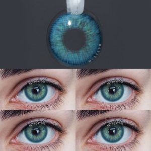 Coloredeye Aegean Sea II Blue Prescription Men Colored Contact Lenses