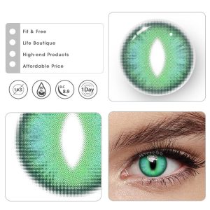 Coloredeye Dragon Eye Green Cosplay Colored Contact Lenses丨1 Day