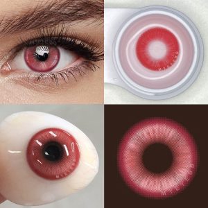 Coloredeye Magic Coral Red Prescription Colored Contact Lenses