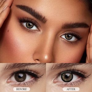 Coloredeye Pearlescent Black Prescription Colored Contact Lenses