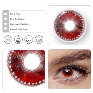 Coloredeye Infernal Vow Red Cosplay Colored Contact Lenses丨1 Day