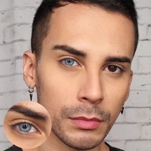 Coloredeye Rome Times Blue Prescription Men Colored Contact Lenses