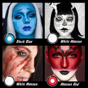 Coloredeye White Manson Prescription Cosplay Colored Contact Lenses