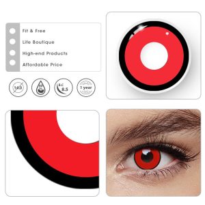 Coloredeye Manson Red Prescription Cosplay Colored Contact Lenses
