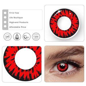 Coloredeye Enchanted Black Cosplay Colored Contact Lenses