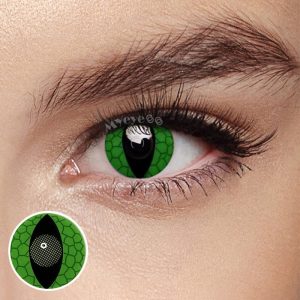 Coloredeye Blind Snake Eyes Green Cosplay Colored Contact Lenses