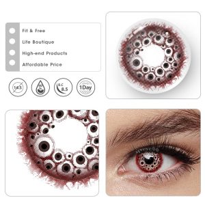 Coloredeye Inferno Eyes Red Cosplay Colored Contact Lenses丨1 Day