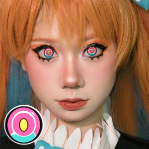 Coloredeye Blind Titan Pink Cosplay Colored Contact Lenses
