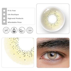 Coloredeye Ocean Brown Prescription Men Colored Contact Lenses