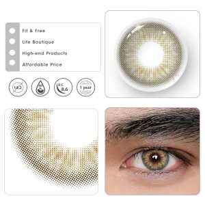 Coloredeye DNA II Brown Prescription Men Colored Contact Lenses