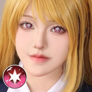 Coloredeye Blind Ai Hoshino Red Cosplay Colored Contact Lenses