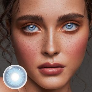 Coloredeye Rime Blue Prescription Colored Contact Lenses