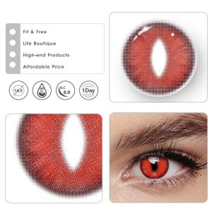 Coloredeye Dragon Eye Red Cosplay Colored Contact Lenses丨1 Day