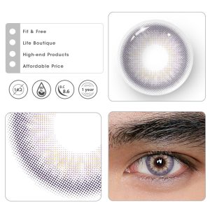 Coloredeye DNA II Violet Prescription Men Colored Contact Lenses