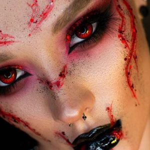 Coloredeye Red Prescription Cosplay Colored Contact Lenses