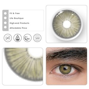 Coloredeye New York II Appeal Grey Brown Prescription Men Colored Contact Lenses