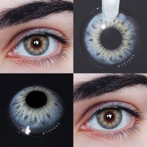 Coloredeye DNA II Blue Grey Prescription Men Colored Contact Lenses