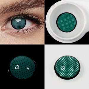 Coloredeye Blind Dark Green Manson Mesh Prescription Cosplay Colored Contact Lenses