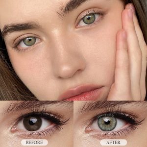 Coloredeye Halo Iris Grey Colored Contact Lenses