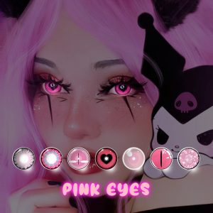 Coloredeye Pink Eyes Prescription Cosplay Colored Contact Lenses